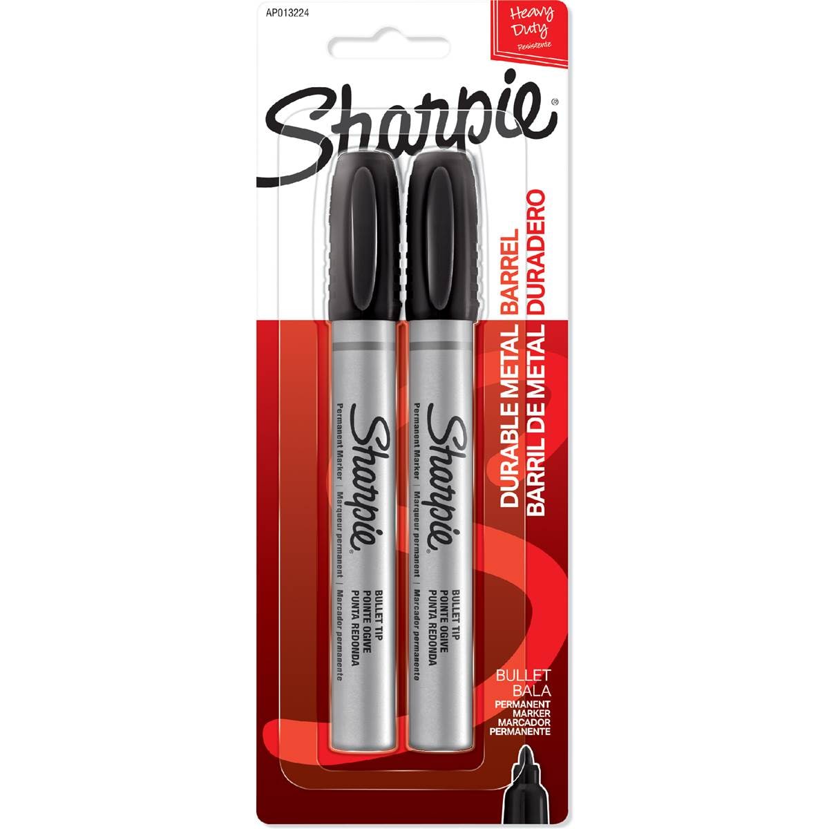 Sharpie Metal Permanent Marker Pens Bullet Tip Black
