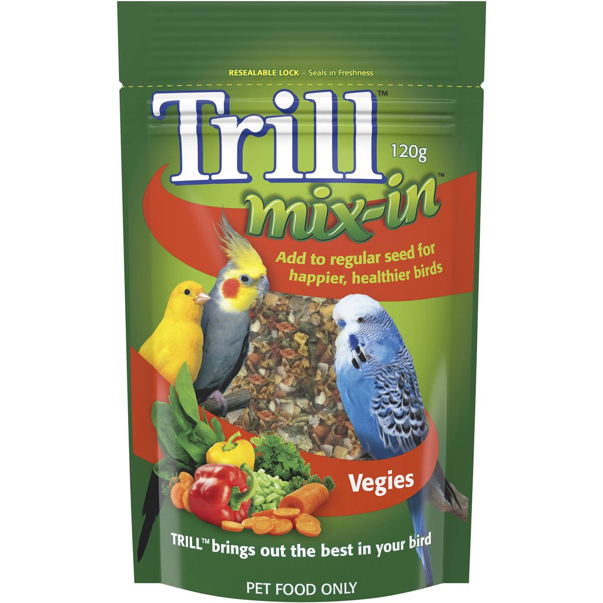 Trill Mix In Veggies Bird Treat