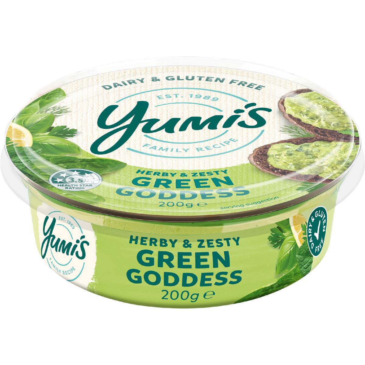 Yumi's Green Goddess Dip Hommus
