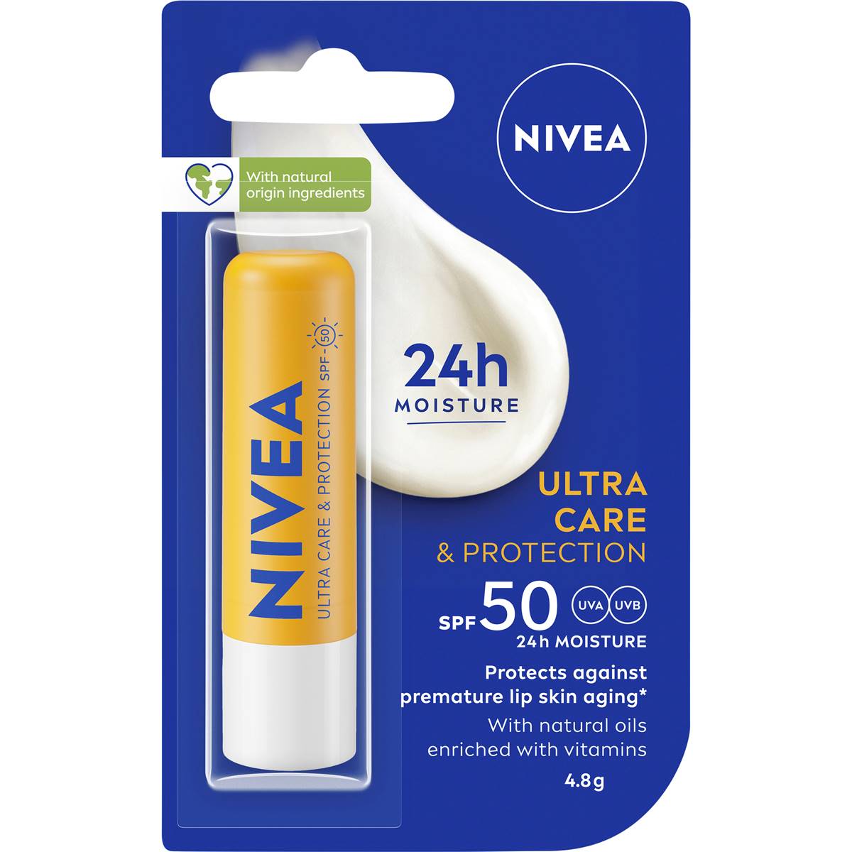 Nivea Lip Care & Protection SPF 50+ 4.8g