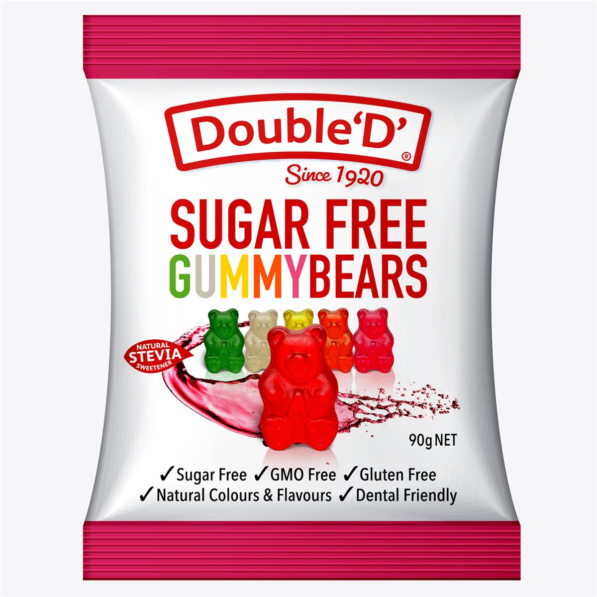 Calories in Double D Gummy Bears Sugar Free