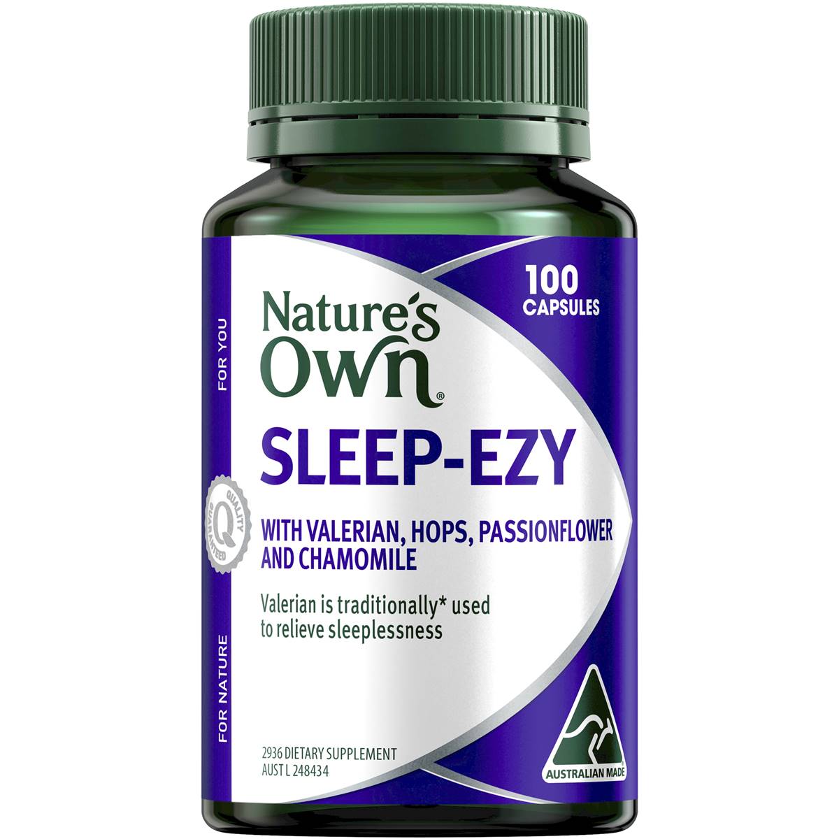 Nature's Own Sleep Ezy Capsules With Hops Valerian + Chamomile 100 pack