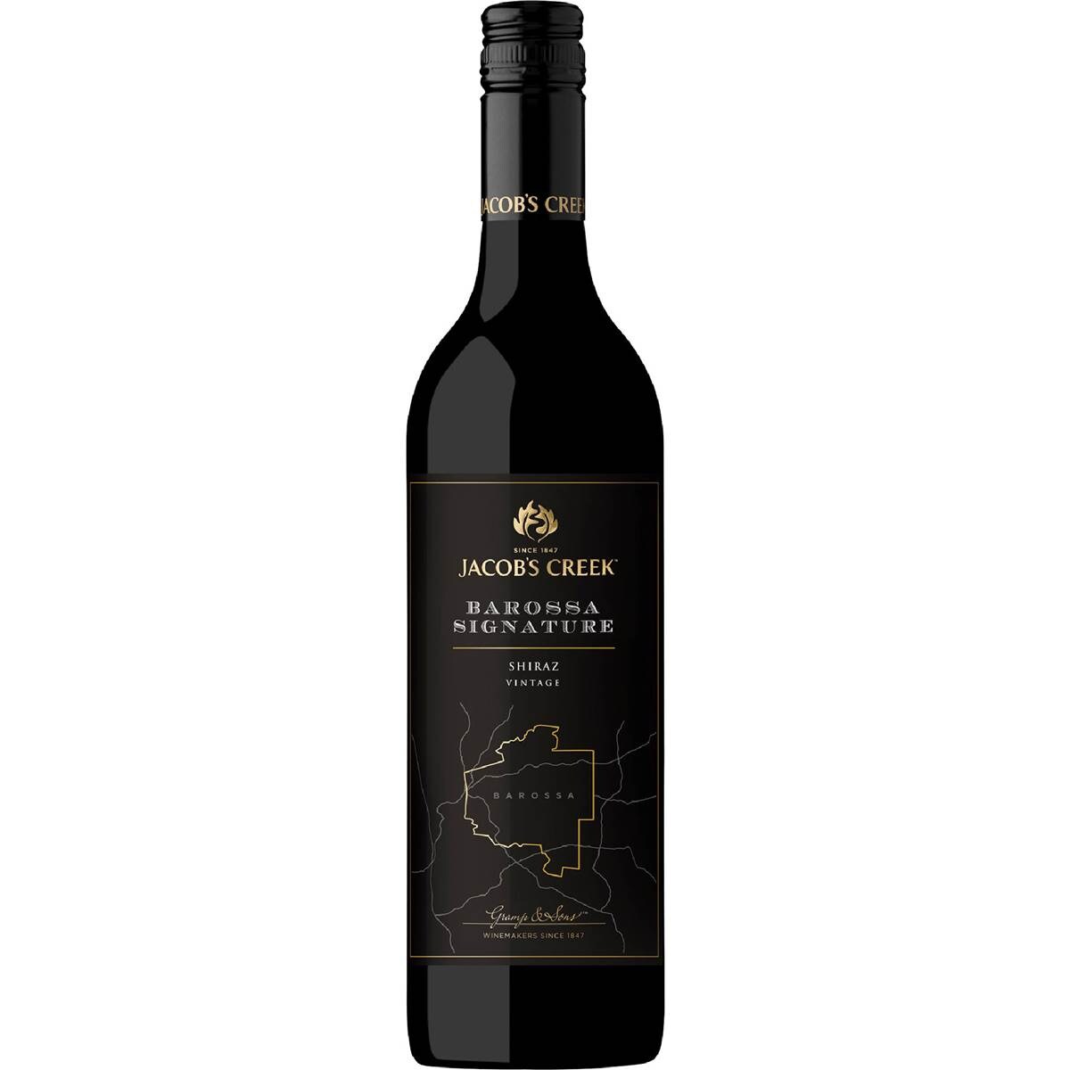 Calories in Jacob's Creek Barossa Signature Shiraz calcount