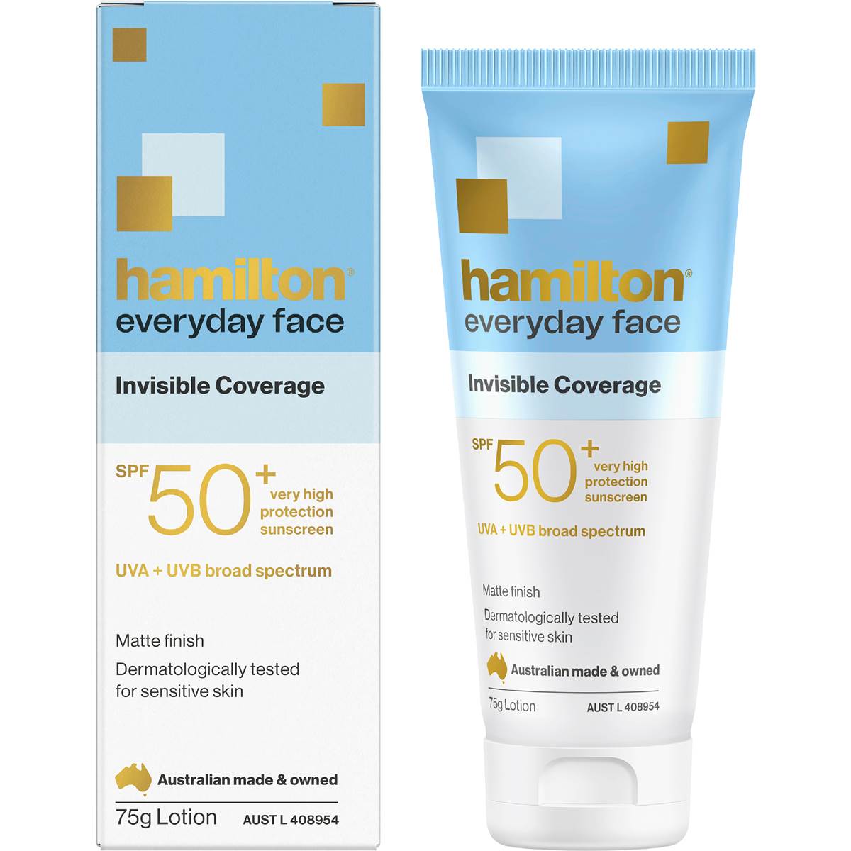 Hamilton SPF 50+ Everyday Face Matte Finish Sunscreen
