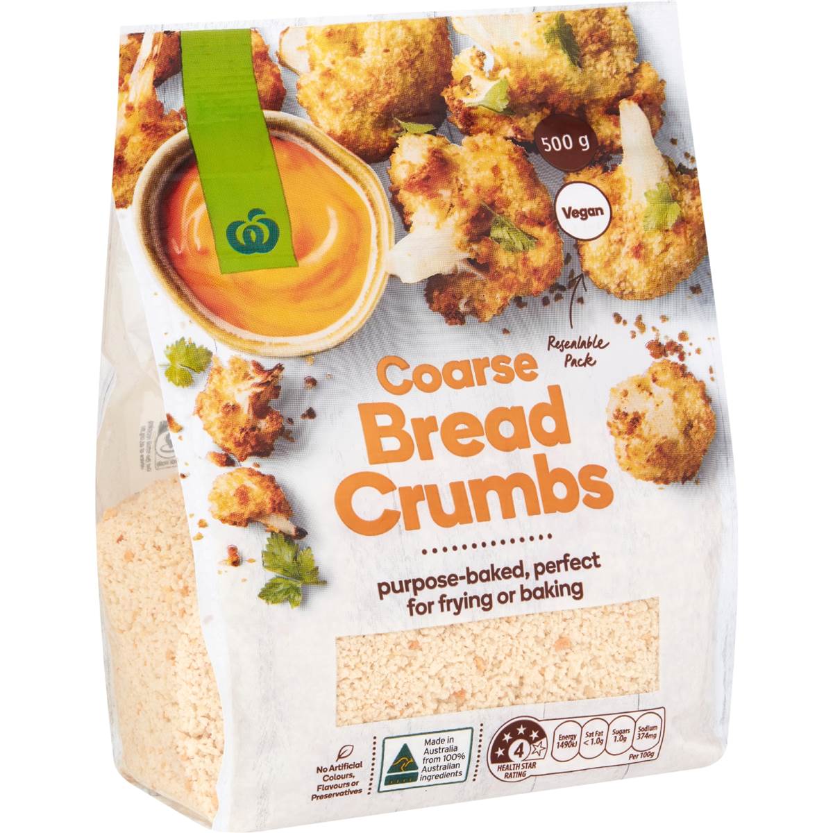 Woolworths Baked Bread Crumbs Coarse