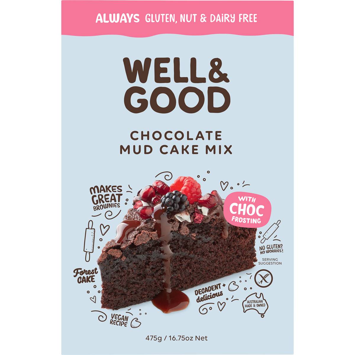 Well & Good Chocolate Mud Cake Mix