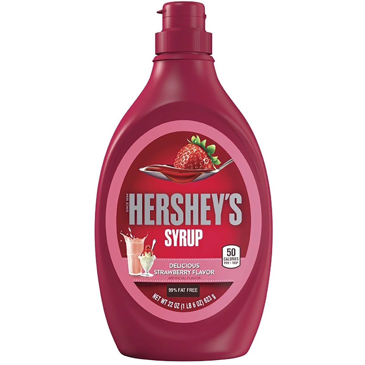 Calories in Hershey's Strawberry Syrup calcount