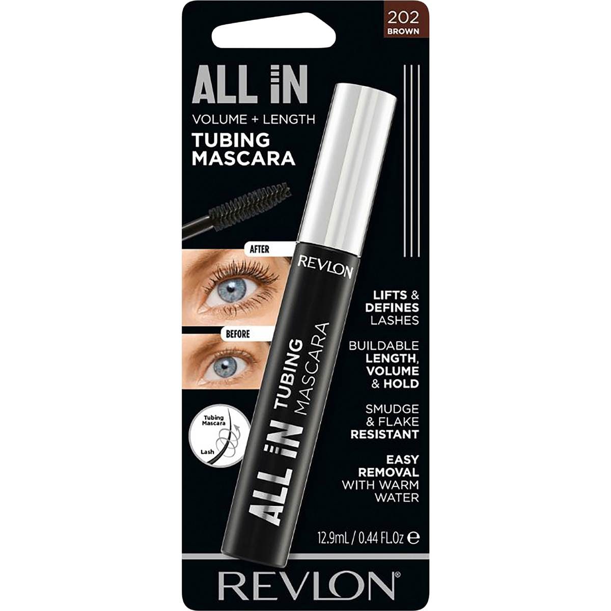 Revlon All In Tubing Mascara Brown 202 12.9mL