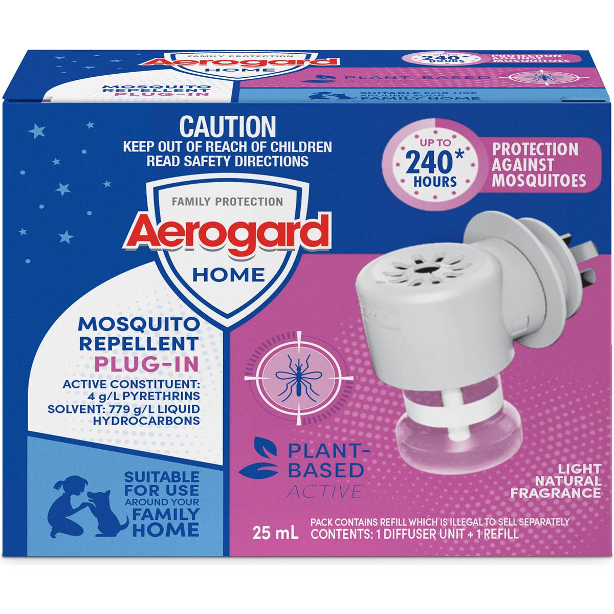 Aerogard Home Mosquito Repellent Plug-In Diffuser & Refill
