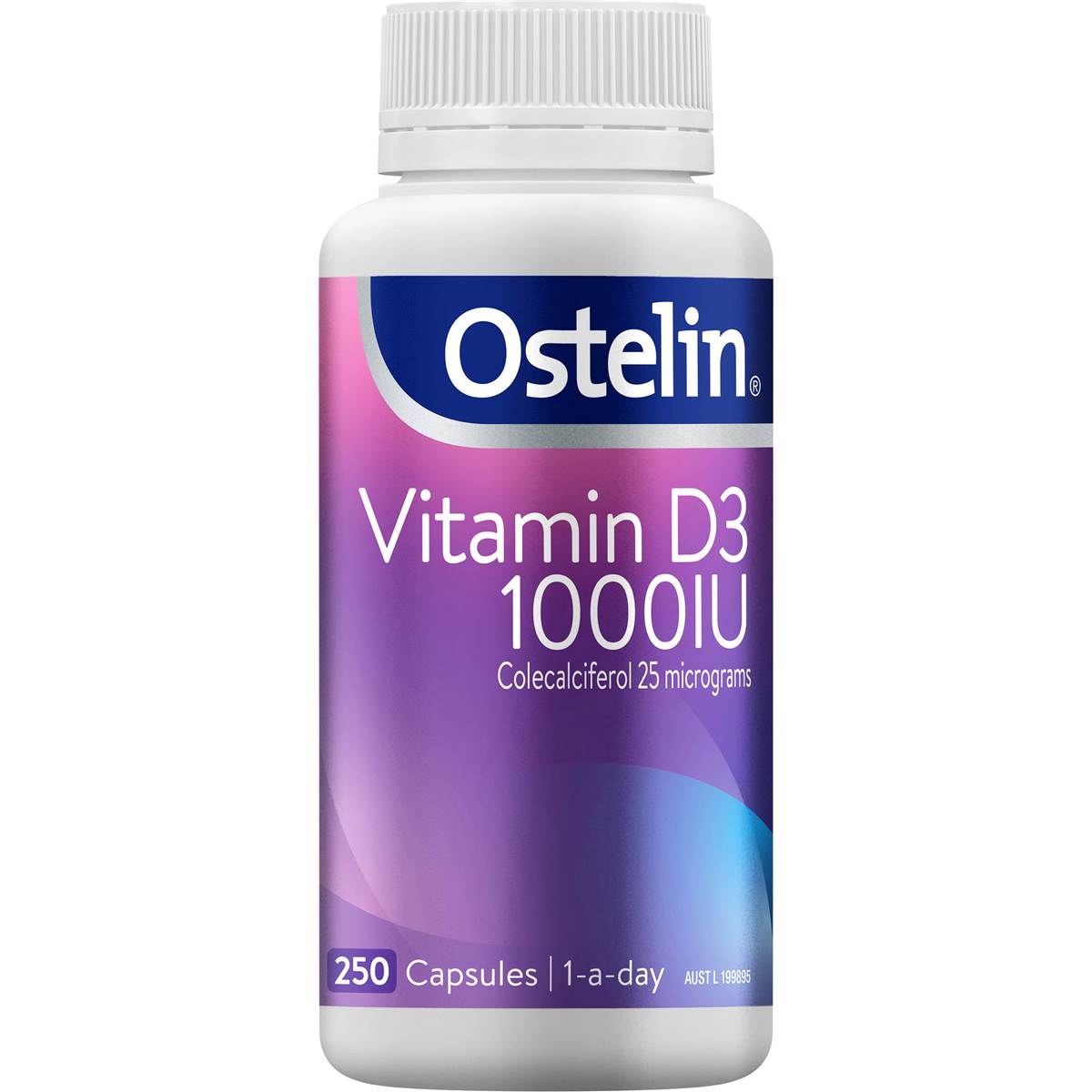 Ostelin Vitamin D3 1000IU Capsules 250 pack