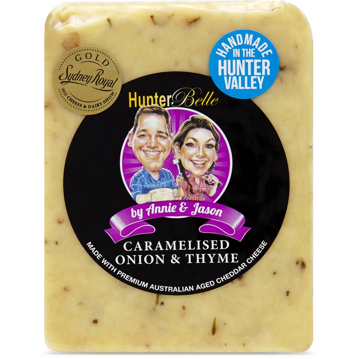 Hunter Belle Dairy Co Caramelised Onion & Thyme Cheddar
