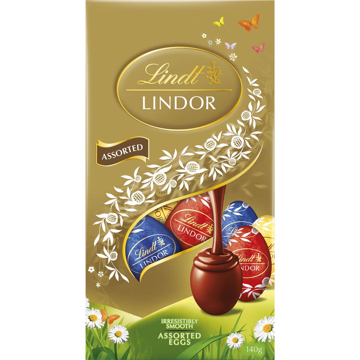 Lindt Lindor Assorted Egg 140g pouch bag Woolworths