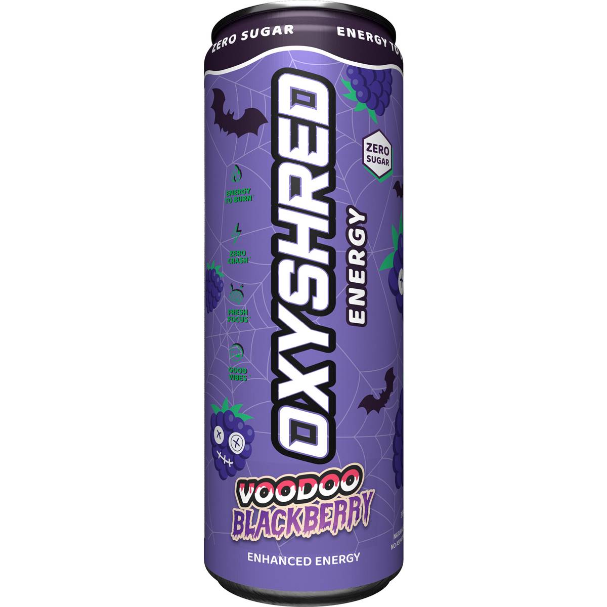 OxyShred Energy Drink Voodoo Blackberry Can 355mL