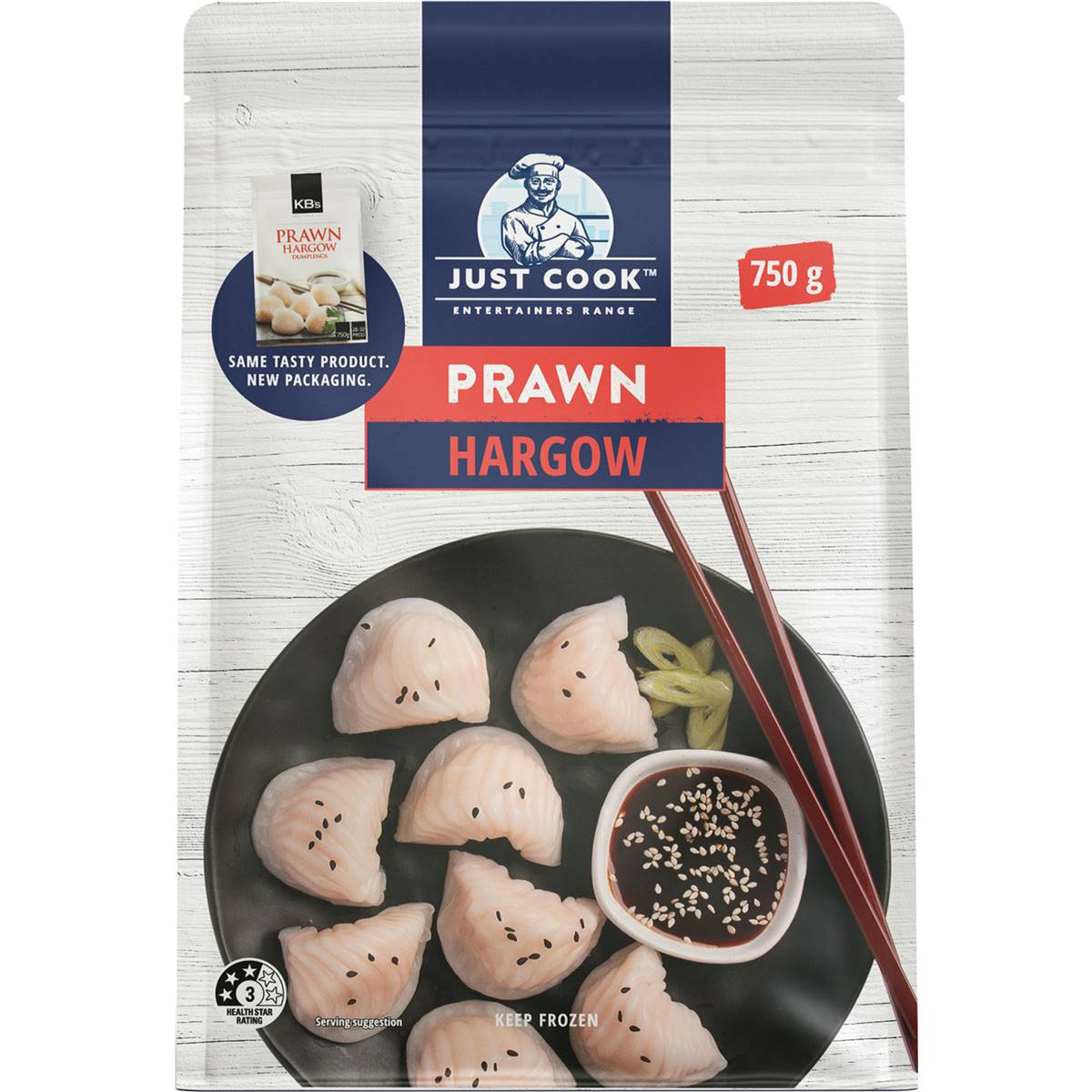 Just Cook Prawn Hargow 750g