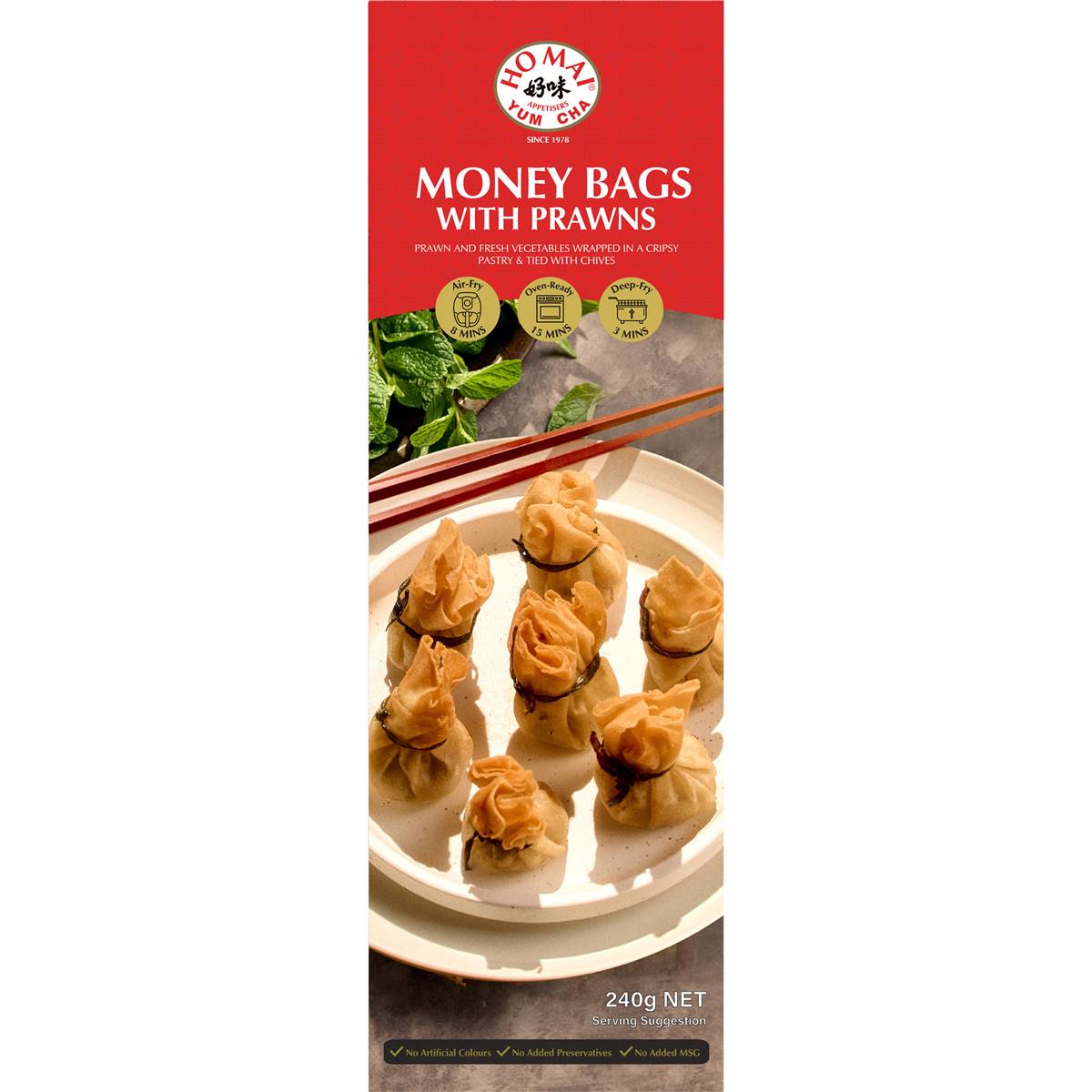 Ho Mai Money Bags With Prawns 240g