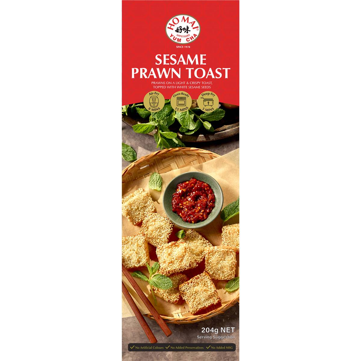 Ho Mai Sesame Prawn Toast 204g