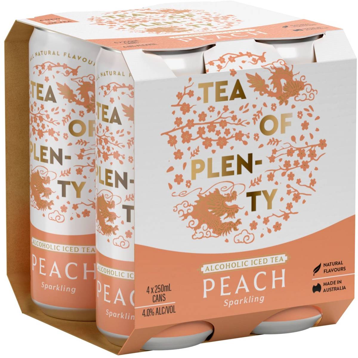 Tea Of Plenty Vodka Peach Iced Tea Cans
