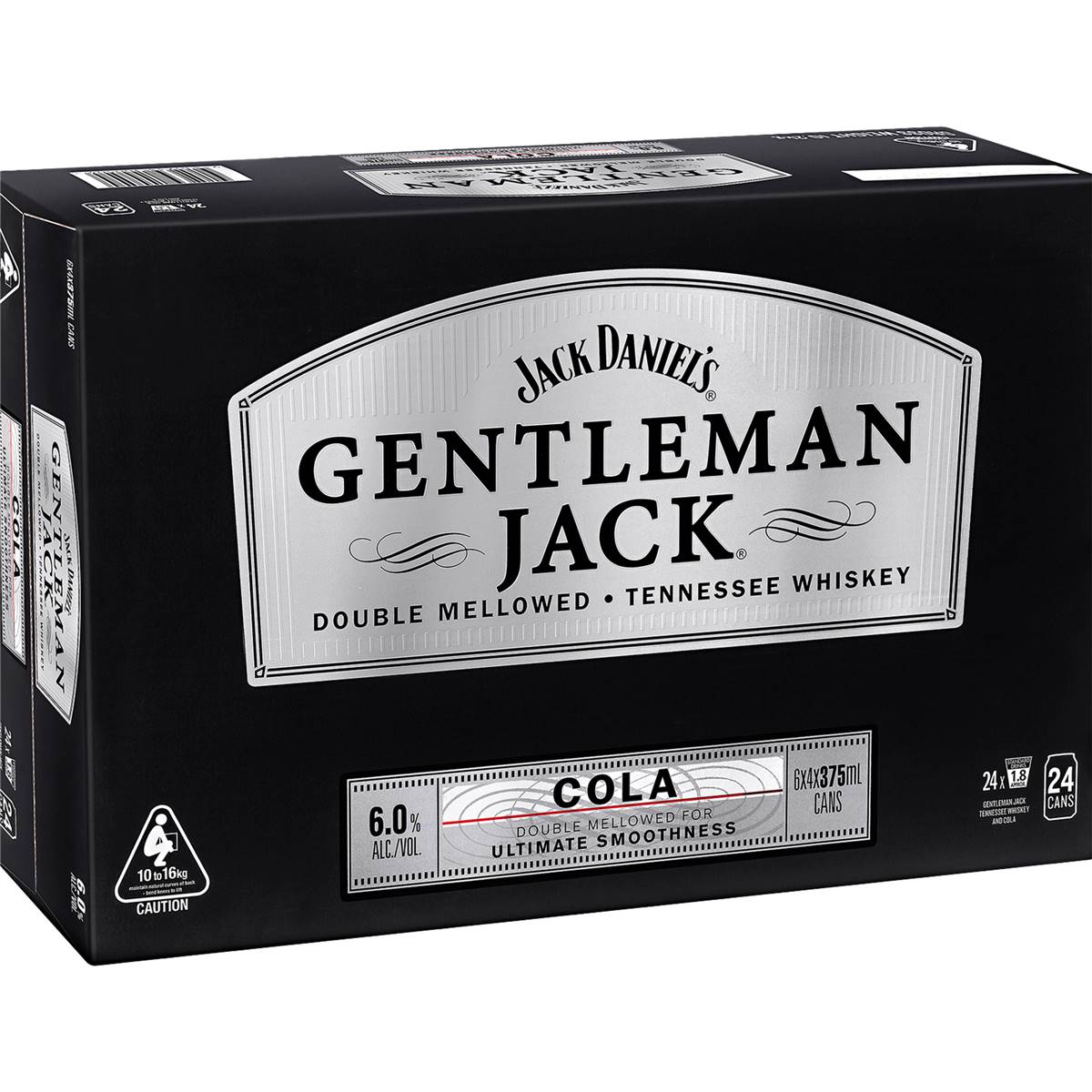 Calories in Gentleman Jack Rare Tennessee Whiskey & Cola Cans Carton