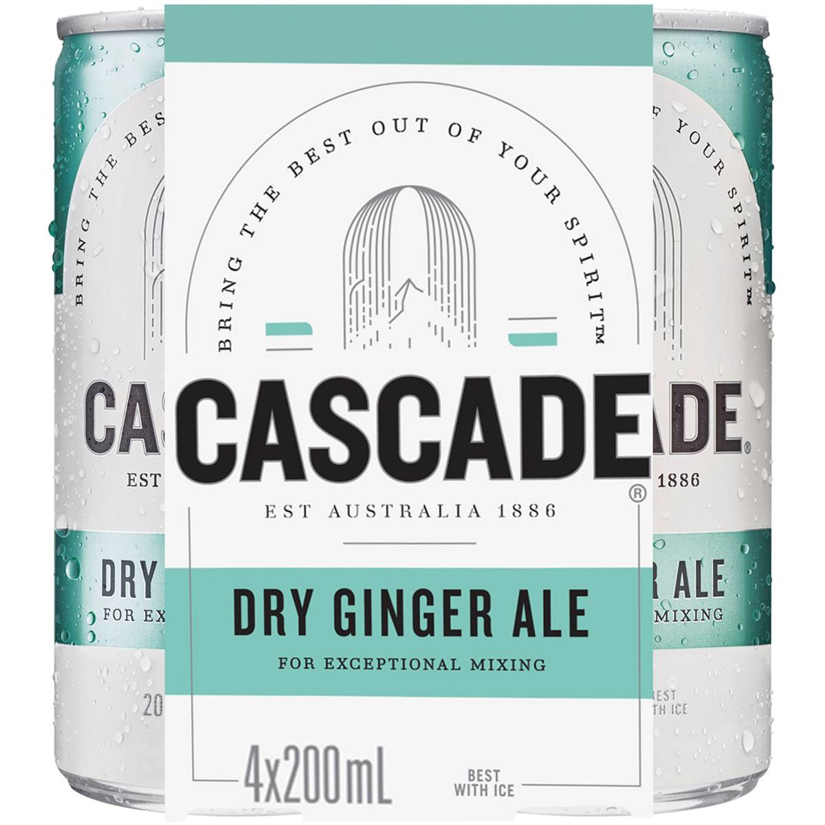 Calories in Cascade Dry Ginger Ale Cans
