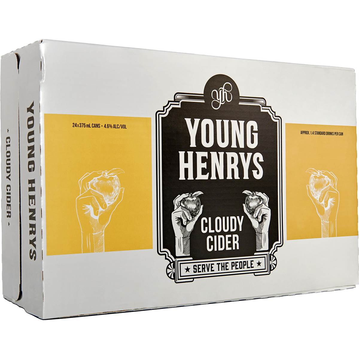 Calories in Young Henrys Cloudy Cider Cans Carton