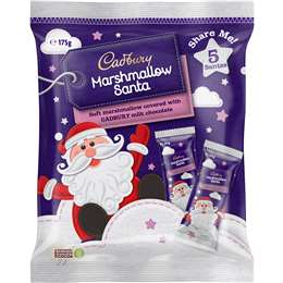 Cadbury Christmas Marshmallow Santa Chocolate 5 pack