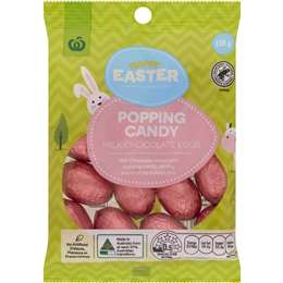 Woolworths Popping Candy Filled Milk Chocolate Easter Eggs 150g