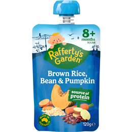 Brown Rice Bean & Pumpkin Baby Food Pouch 8+ Months