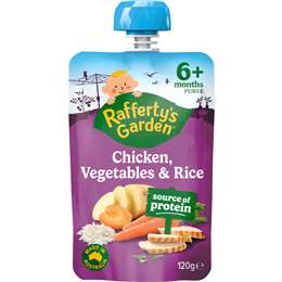 Baby Food Pouch Chicken Vegetables & Rice 6+ Months
