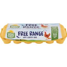 Sunny Queen 12 Extra Large Free Range Eggs 700g