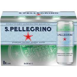 Sparkling Natural Mineral Water Slim Cans