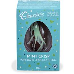Chocolatier Crisp Mint Chip Gourmet Milk Chocolate Easter Egg 150g