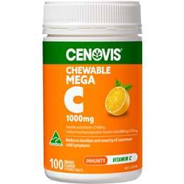 Mega Vitamin C 1000mg Chewable Tablets For Immune Support
