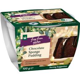 Free From Gluten Christmas Chocolate Sponge Pudding