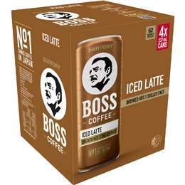 Boss Coffee Iced Latte Cans