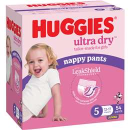 Ultra Dry Nappy Pants Girls Size 5 (12-17kg)