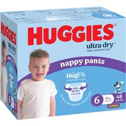 Ultra Dry Nappy Pants Boys Size 6 (15-20kg)