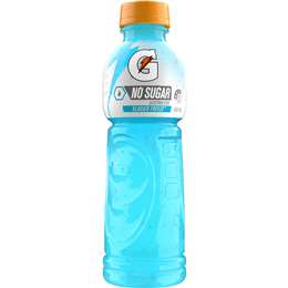 Gatorade Sports Drinks Sugar Free Glacier Freeze Bottle 600ml