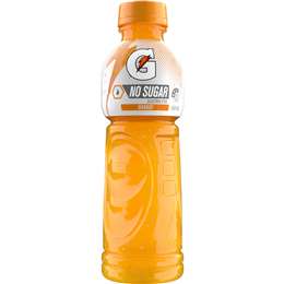 Gatorade Sports Drinks Sugar Free Orange Electrolyte Bottle 600ml