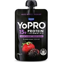 Protein Yoghurt Pouch Mixed Berries