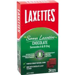 Senna Chocolate Squares Laxatives