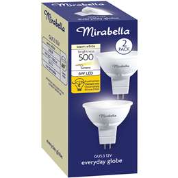 6W Led Gu5.3 12V Warm White Globe