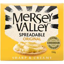 Mersey Valley Original Spreadable Cheddar Cheese 150g