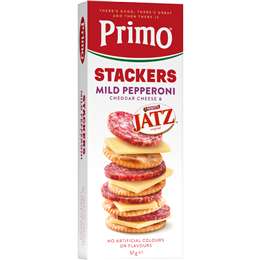 Stackers Mild Pepperoni Cheese & Jatz Crackers