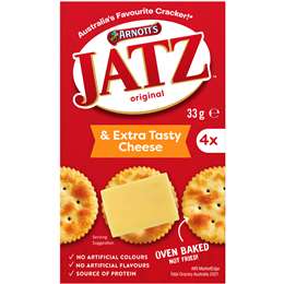Jatz Cracker Biscuits & Extra Tasty Cheese