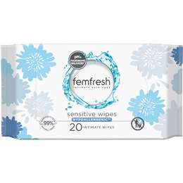Intimate Skin Care Sensitive Wipes Hypoallergenic