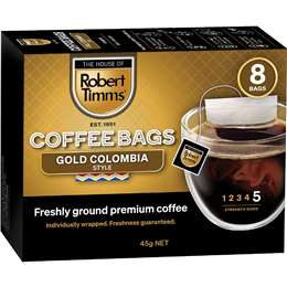 Gold Colombia Coffee Bags