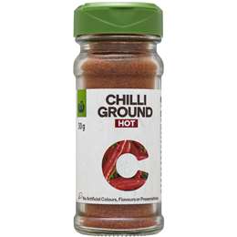 woolworths spices dried herbs chilli 30g ground select