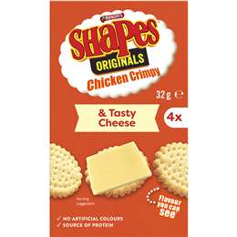 Chicken Crimpy Shapes Cracker Biscuits & Tasty Cheese