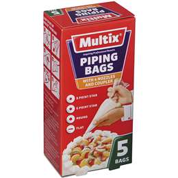 Multix Cake Decoration Piping Bags 5 Pack Woolworths Image