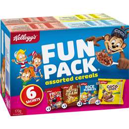 Fun Pack Breakfast Cereals Assorted
